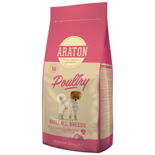 Сухий корм для собак ARATON Poultry Adult All Breeds 15 кг (ART45636)