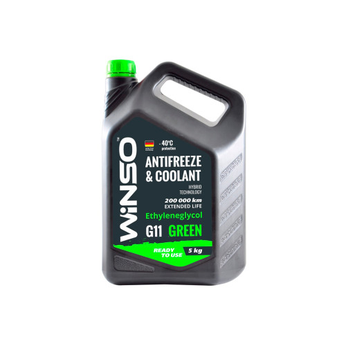 Антифриз WINSO WINSO GREEN G11 green 5kg (880950)