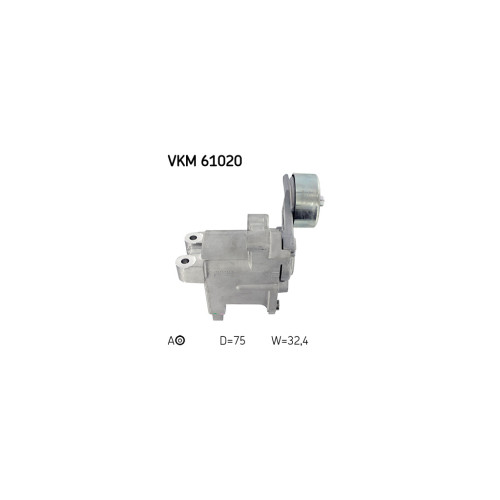 Натягувач ременя з роликом SKF VKM 61020