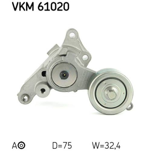 Натягувач ременя з роликом SKF VKM 61020