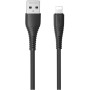 Дата кабель USB 2.0 AM to Lightning PD-B85a Black Proda (PD-B85i-BK)