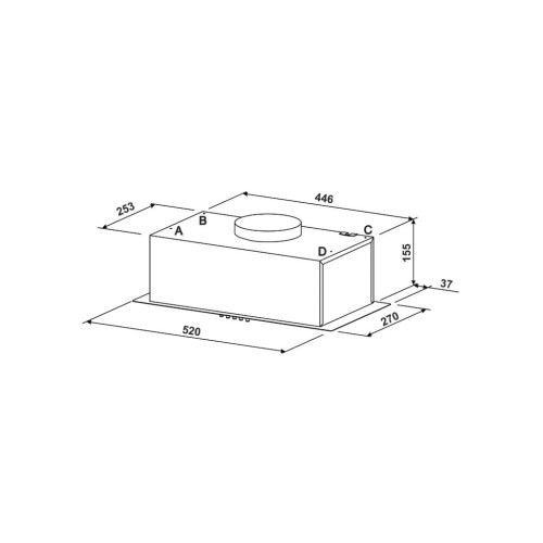 Витяжка кухонна Jantar BILT 650 LED 52 BL