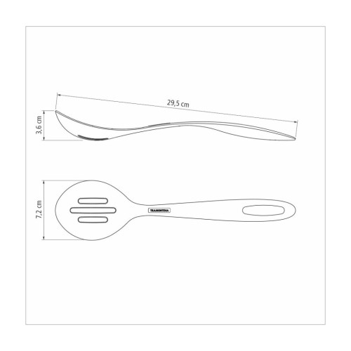 Ложка кухарська Tramontina Ability Slit Nylon Graphitic (25161/160)