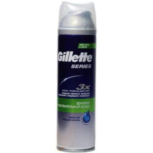 Гель для гоління Gillette Series Sensitive Skin Для чувствительной кожи 200 мл (3014260214692)