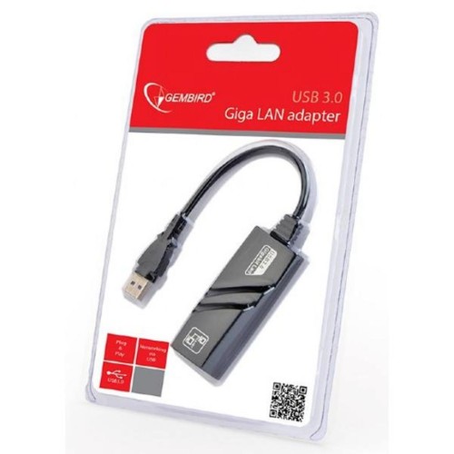 Адаптер USB3.0 to Gigabit Ethernet RJ45 GEMBIRD (NIC-U3-02)