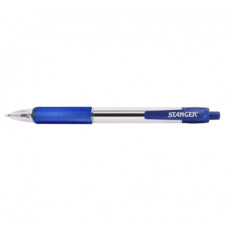Ручка кулькова Stanger автоматична 1,0 мм, з грипом, синя (18000300038)
