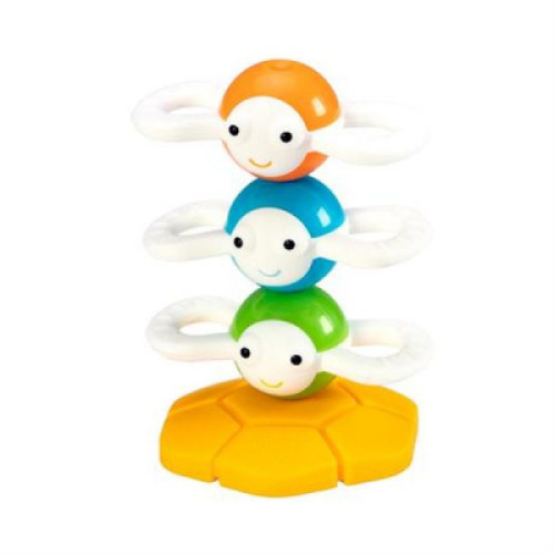 Розвиваюча іграшка Fat Brain Toys Магнітна пірамідка Веселі бджілки Dizzy Bees (F294ML)