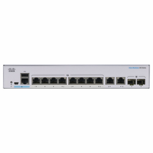 Комутатор мережевий Cisco CBS250-8T-E-2G-EU