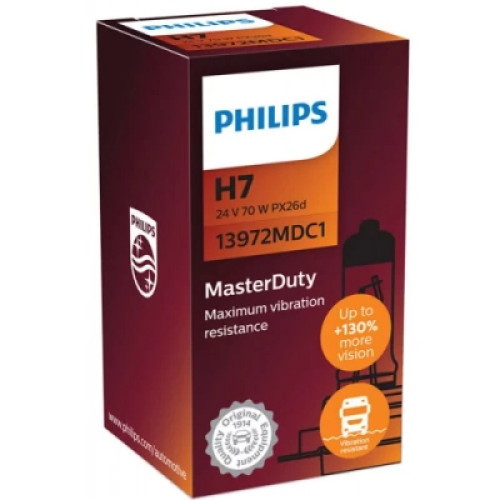 Автолампа Philips 13972MDC1  H7 24V 70W MasterDuty (2454)