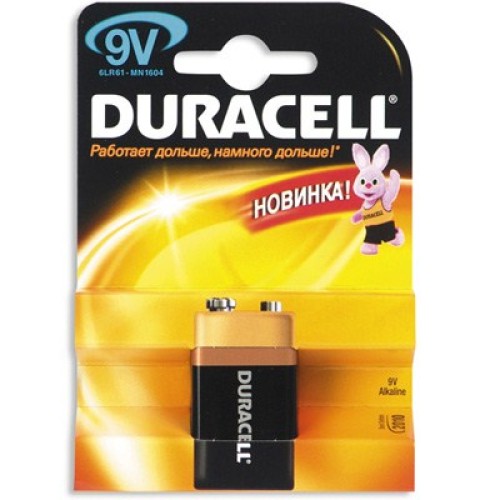 Батарейка Duracell Крона 9V * 1 (5000394066267 / 81483681)