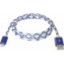 Дата кабель USB08-03LT USB - Micro USB, BlueLED backlight, 1m Defender (87555)