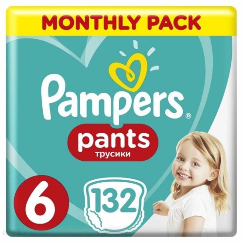 Підгузок Pampers трусики Pants Giant Розмір 6 (15+ кг) 132 шт (8006540068632)