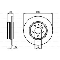 Гальмівний диск Bosch 0 986 478 607