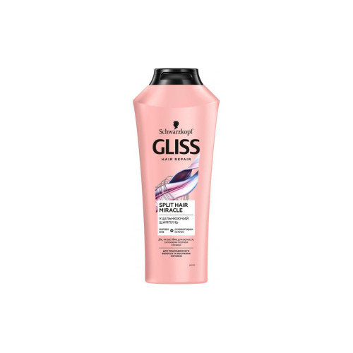 Шампунь Gliss Split Hair Miracle для пошкодженого волосся 400 мл (4015100404685)