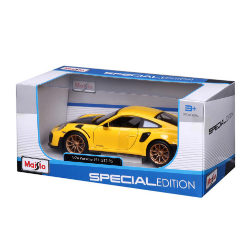 Машина Maisto Porsche 911 GT2 RS жовтий 124 (31523 yellow)