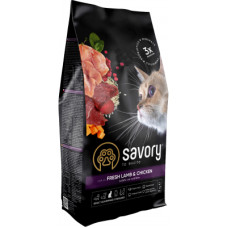 Сухий корм для кішок Savory Adult Cat Steril Fresh Lamb and Chicken 2 кг (4820232630112)