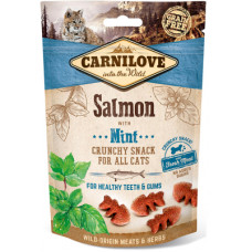 Ласощі для котів Carnilove Crunchy Snack з лососем і м'ятою 50 г (8595602527175)