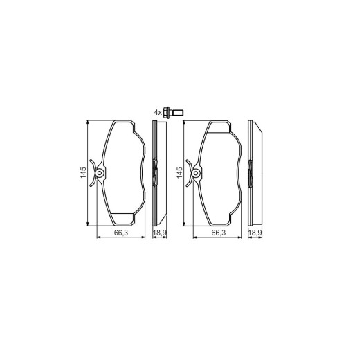 Гальмівні колодки Bosch 0 986 424 565