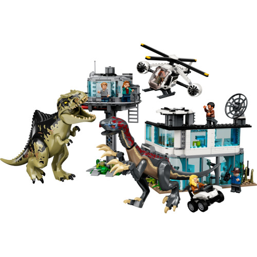 Конструктор LEGO Jurassic World Напад гіганотозавра та теризинозавра 810 деталей (76949)