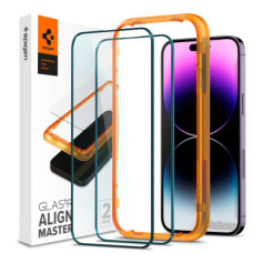 Скло захисне Spigen Apple Iphone 14 Pro Max Glas tR Align Master FC (2 Pack), Blac (AGL05204)