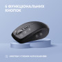 Мишка 2E MF225 Silent Wireless/Bluetooth Black (2E-MF225WBK)