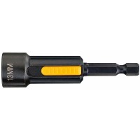 Головка магнітна DeWALT магнітна EXTREME 1/4"х13 мм, шестигранна з магнітом, що рухається всередині (DT7450)