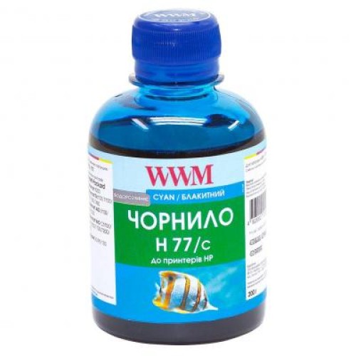 Чорнило WWM HP №177 85 Cyan (H77/C)