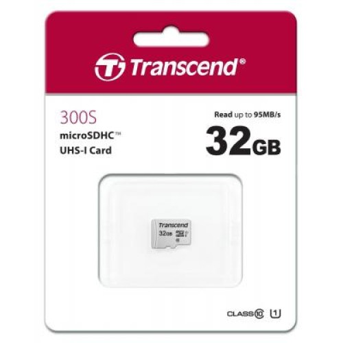 Карта пам'яті Transcend 32GB microSDHC class 10 UHS-I U1 (TS32GUSD300S)