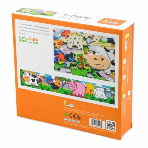 Пазл Viga Toys Ферма, 48 елементів (50069)