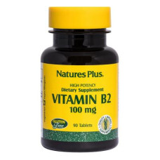 Вітамін Natures Plus Рибофлавін, B-2, Nature's Plus, 100 мг, 90 таблеток (NTP1630)
