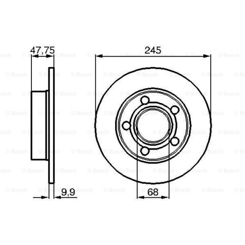 Гальмівний диск Bosch 0 986 478 888