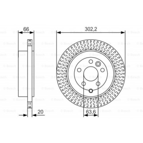 Гальмівний диск Bosch 0 986 479 U44