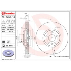 Гальмівний диск Brembo 09.B498.10