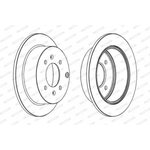 Гальмівний диск FERODO DDF1448
