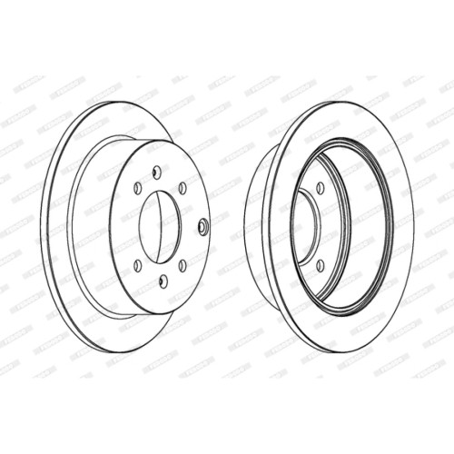 Гальмівний диск FERODO DDF1448