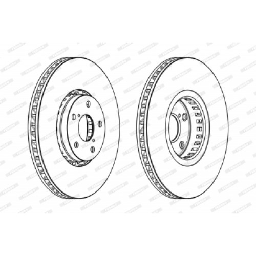 Гальмівний диск FERODO DDF1957RC-1