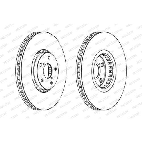 Гальмівний диск FERODO DDF1957RC-1
