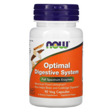 Вітамінно-мінеральний комплекс Now Foods Травні ферменти Optimal Digestive System, 90 Вегетаріанс (NOW-02958)