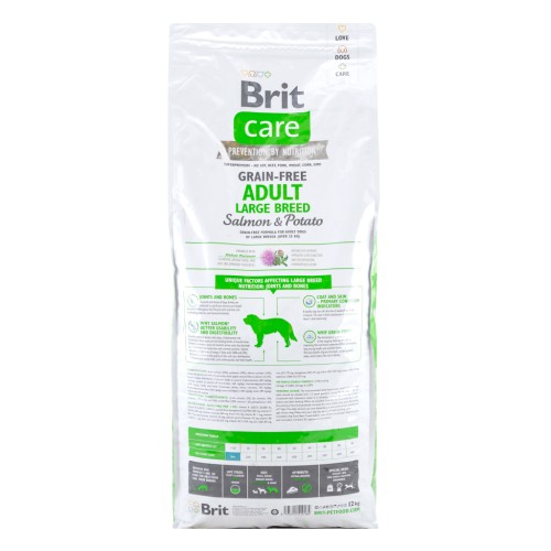 Сухий корм для собак Brit Care GF Adult Large Breed Salmon & Potato 12 кг (8595602510184)