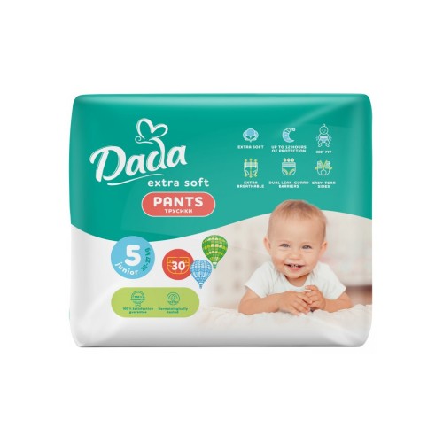 Підгузок Dada Extra Soft 5 Junior (12-17 кг) 30 шт (4820174980658)