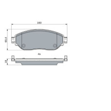 Гальмівні колодки Bosch 0 986 494 741