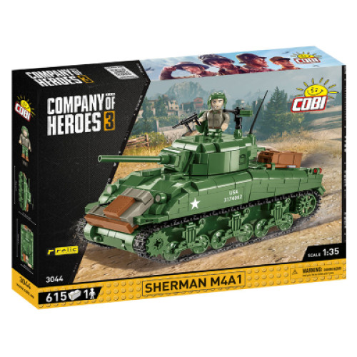 Конструктор Cobi Company of Heroes 3 Танк M4 Шерман, 615 деталей (COBI-3044)