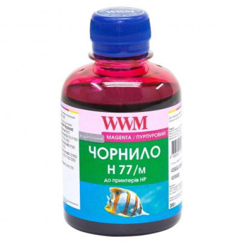 Чорнило WWM HP №177 85 Magenta 200ml (H77/M)