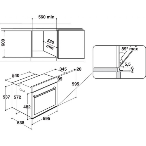 Духова шафа Whirlpool W7OM44S1PBL