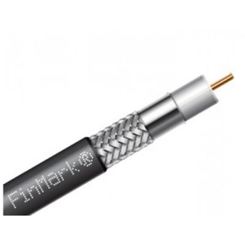 Кабель телевізійний FinMark RG-660, CCS, gel, 100м, black (F660BVF_100_black)