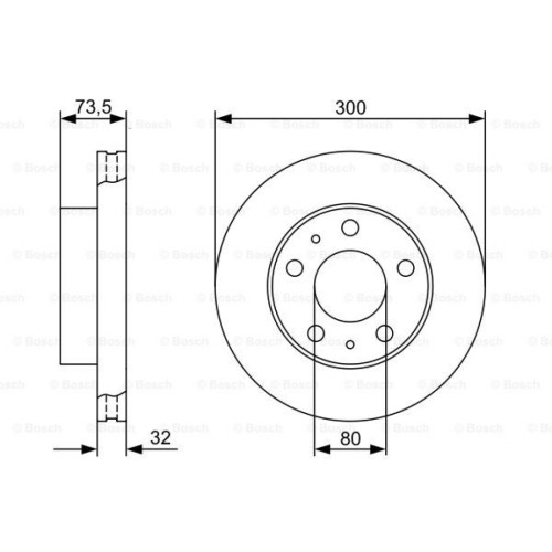 Гальмівний диск Bosch 0 986 479 315