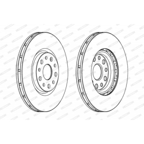 Гальмівний диск FERODO DDF1449