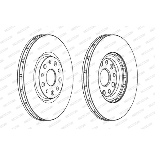 Гальмівний диск FERODO DDF1449