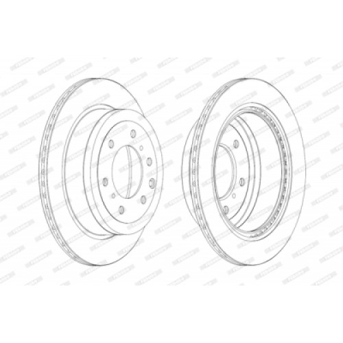 Гальмівний диск FERODO DDF1965C