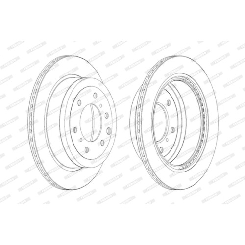 Гальмівний диск FERODO DDF1965C